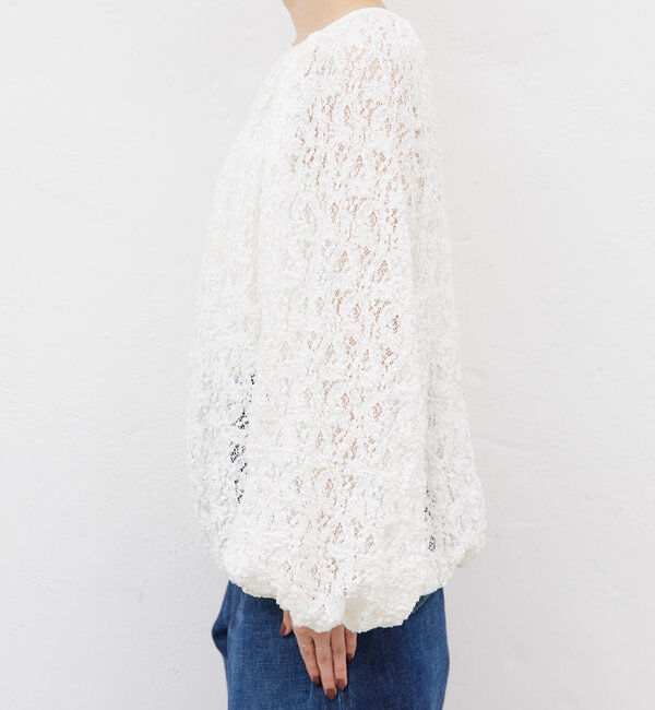  「【HERITANOVUM】ラッセルギャザーブラウス」|シャツ・ブラウス|