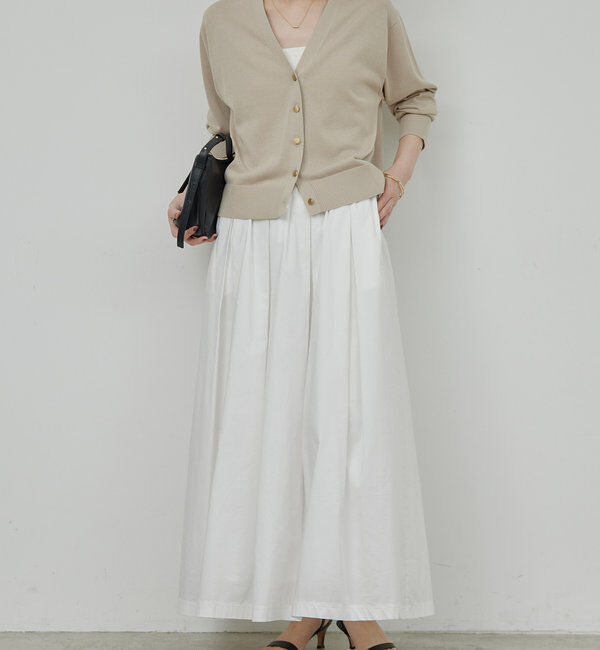  「【接触冷感/アンサンブル対応】アイシーコットンVカーデ」|ニット・セーター|