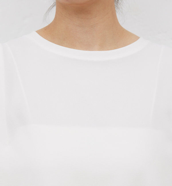  「【セットアップ対応】ジョーゼットバックスリットノースリーブ」|シャツ・ブラウス|