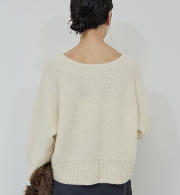  「【前後2WAY】ファーウールショートカーデ」|ニット・セーター|