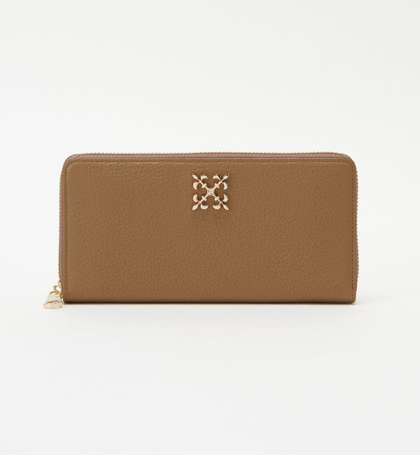  「モノグラムプレートラウンドジップウォレット」|財布|