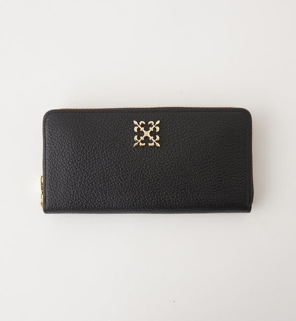  「モノグラムプレートラウンドジップウォレット」|財布|