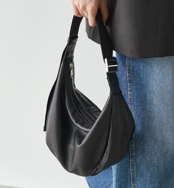  「ソフトレザーラウンドショルダーバッグ」|ショルダー・メッセンジャー|