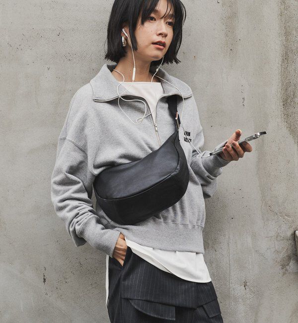  「ソフトレザーラウンドショルダーバッグ」|ショルダー・メッセンジャー|