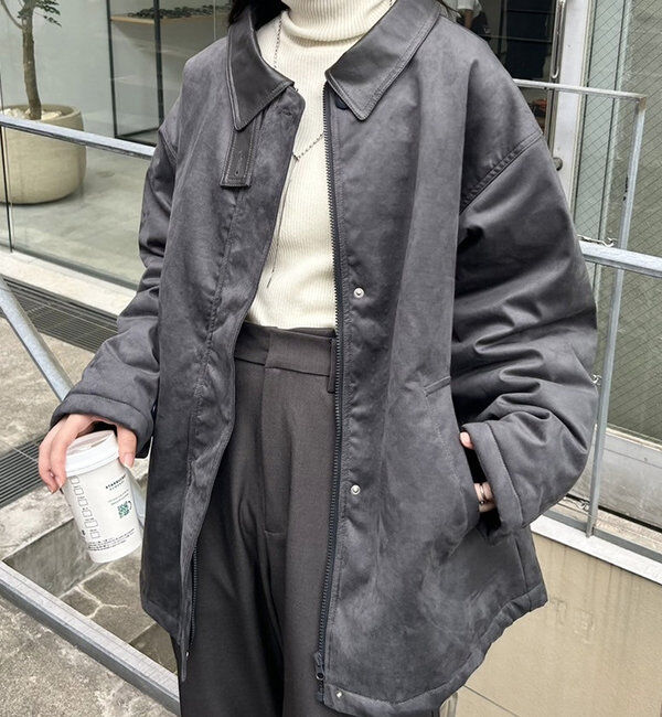  「フェイクスエードミドルコート」|その他|