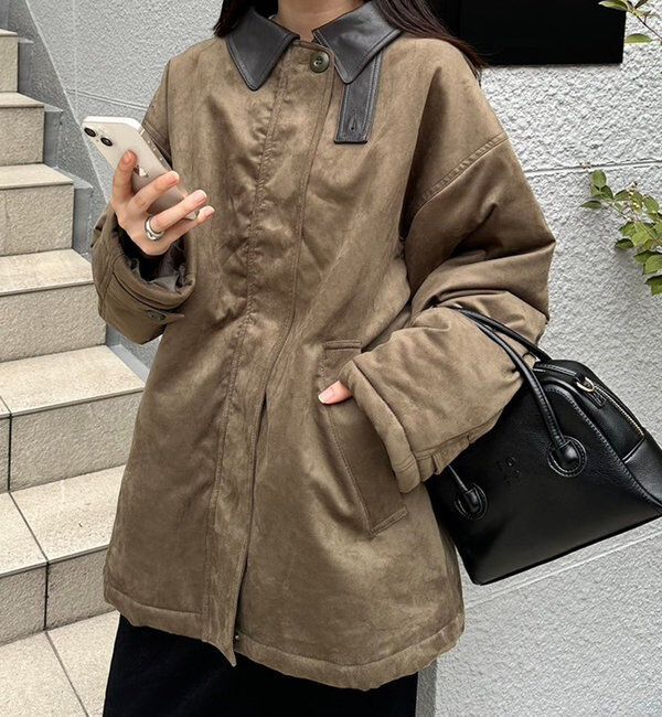  「フェイクスエードミドルコート」|その他|