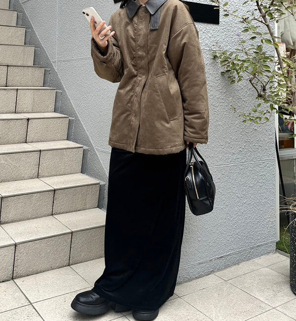  「フェイクスエードミドルコート」|その他|