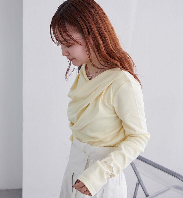  「【大人気シリーズ/8色展開】オフショルロングTシャツ※EC限定カラーあり」|Tシャツ・カットソー|