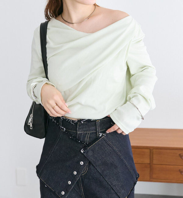  「【大人気シリーズ/8色展開】オフショルロングTシャツ※EC限定カラーあり」|Tシャツ・カットソー|