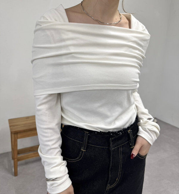  「マルチネックカットソー」|Tシャツ・カットソー|