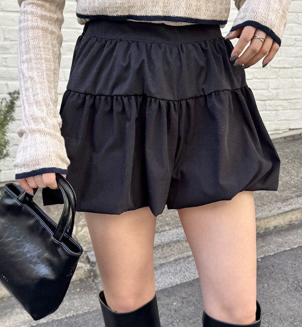  「[mline]バルーンミニスカパン」|スカート|