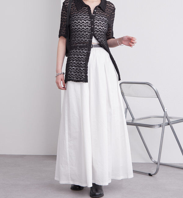  「衿付きレース半袖カーディガン」|Tシャツ・カットソー|