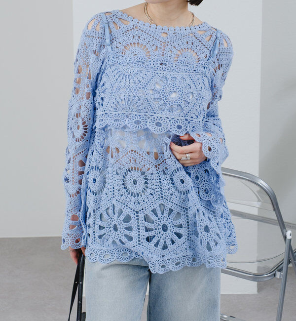  「クロシェトップス＆ ビスチェSET」|シャツ・ブラウス|