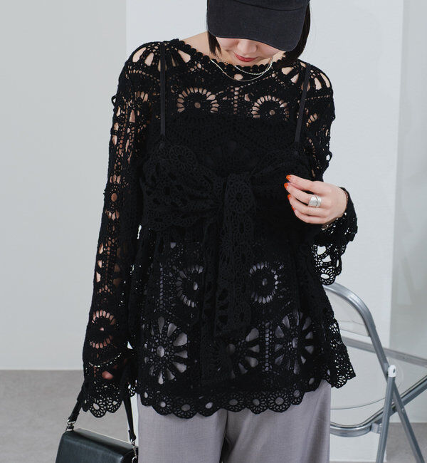  「クロシェトップス＆ ビスチェSET」|シャツ・ブラウス|