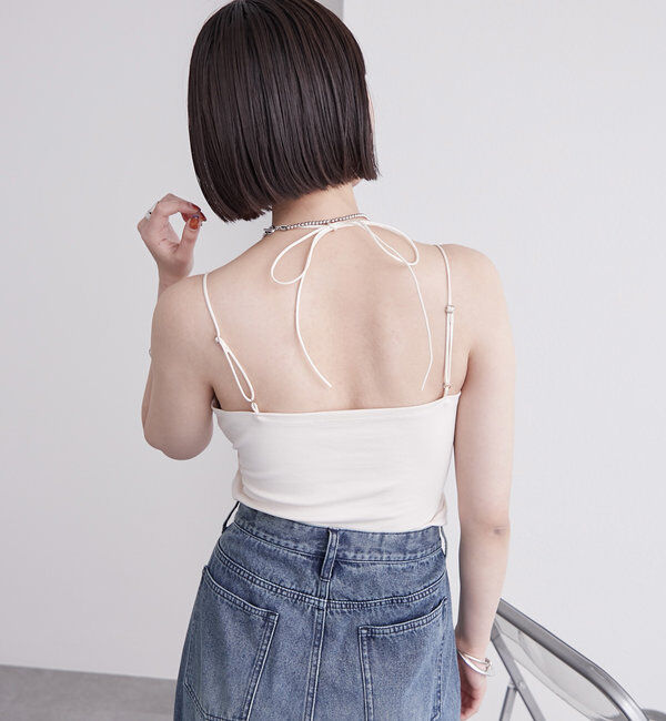  「パット付きチョーカーキャミソール」|キャミソール|