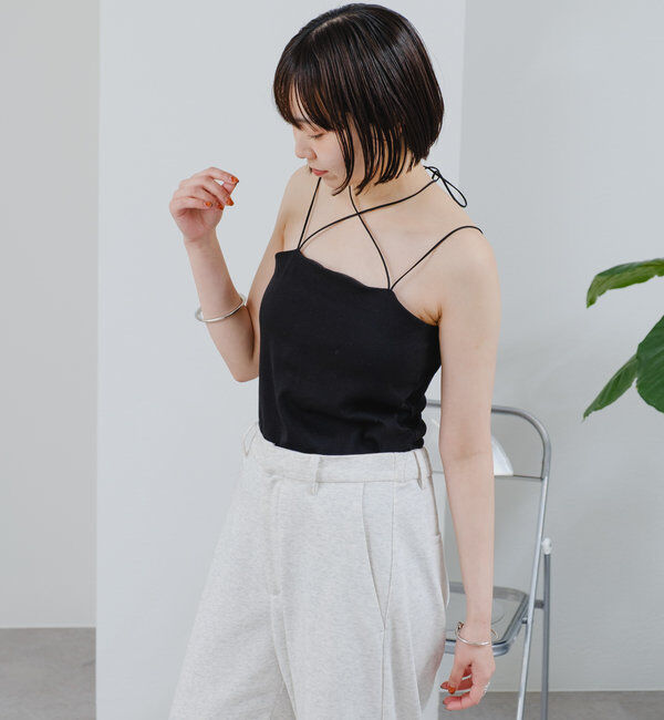  「パット付きチョーカーキャミソール」|キャミソール|