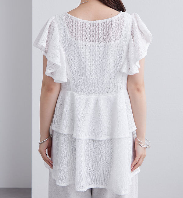  「ペプラムリボンチュニック」|シャツ・ブラウス|