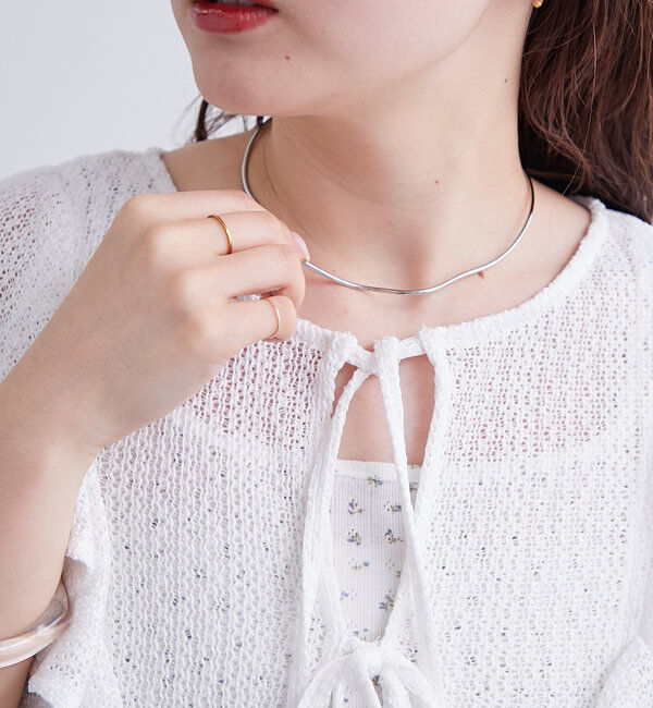  「ペプラムリボンチュニック」|シャツ・ブラウス|