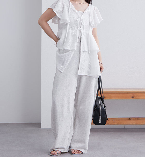  「ペプラムリボンチュニック」|シャツ・ブラウス|