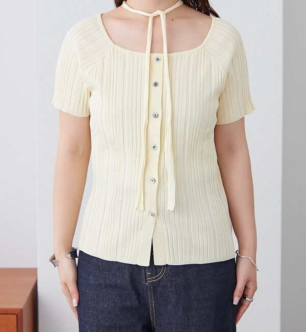  「チョーカーリブニット」|ニット・セーター|