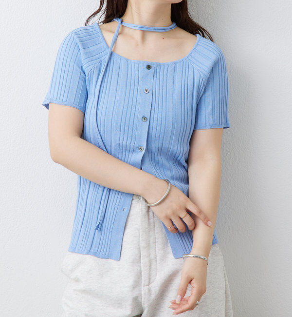  「チョーカーリブニット」|ニット・セーター|