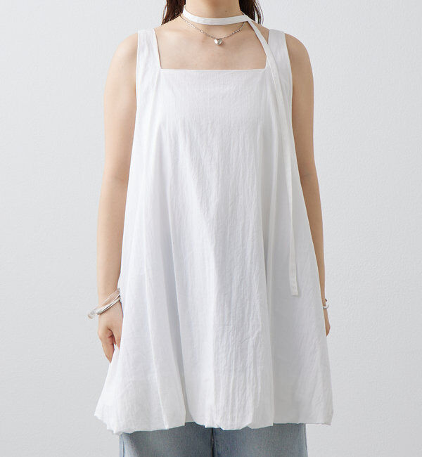  「【夏の着映えアイテム/2サイズ展開】バルーンミニジャンスカ」|ワンピース|