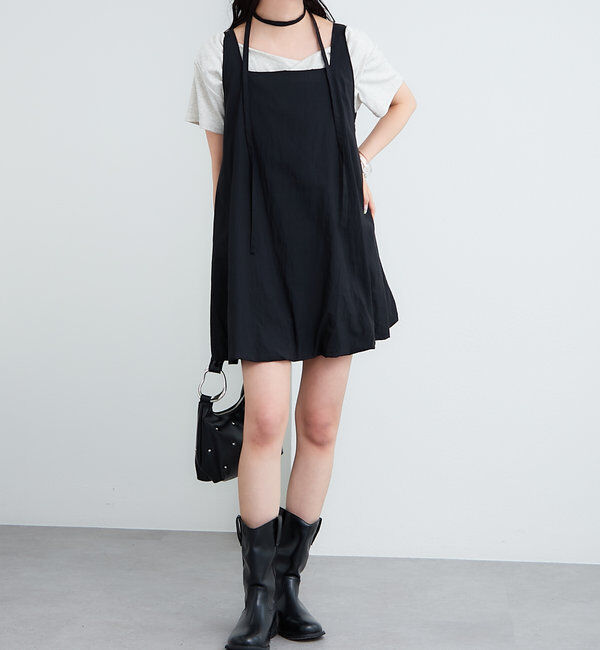  「【夏の着映えアイテム/2サイズ展開】バルーンミニジャンスカ」|ワンピース|