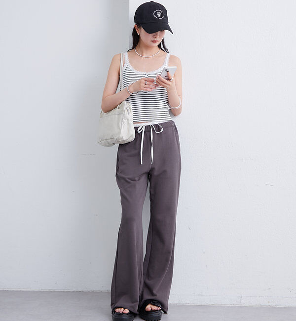  「スウェットフレアパンツ」|チノ|