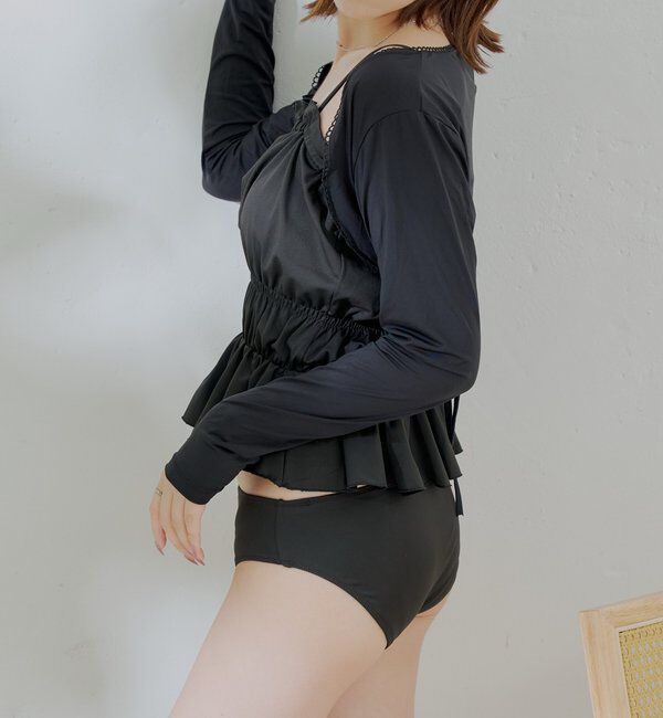  「【水着】ボレロレイヤード3点セット」|ビキニ|