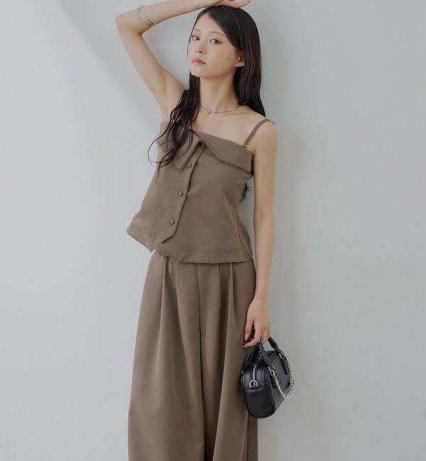  「折り返しデザインスーツコンビネゾン」|ワンピース|