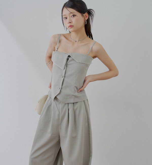  「折り返しデザインスーツコンビネゾン」|ワンピース|