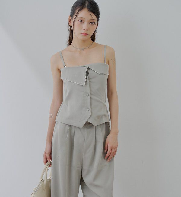  「折り返しデザインスーツコンビネゾン」|ワンピース|