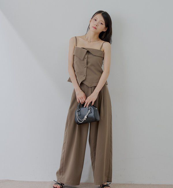  「折り返しデザインスーツコンビネゾン」|ワンピース|