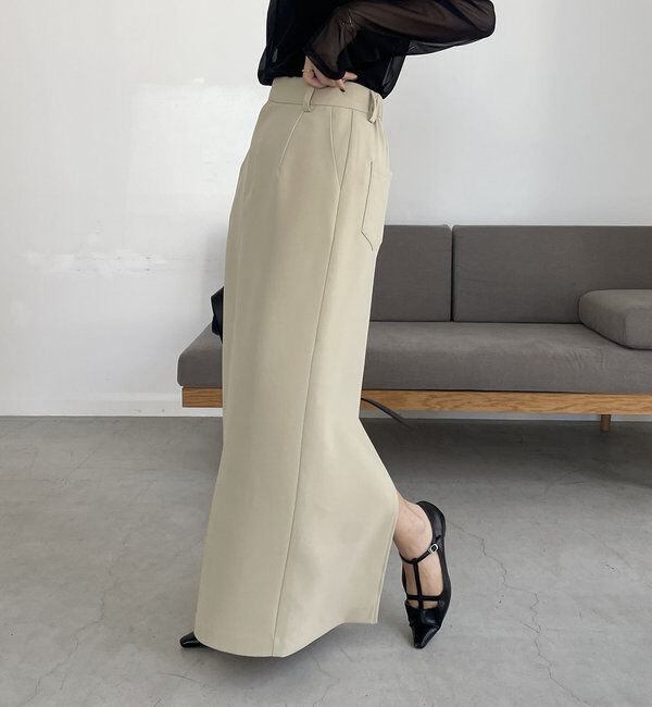  「【お気に入り累計2万超え/全骨格◎/低身長サイズ】マキシIラインスカート」|スカート|