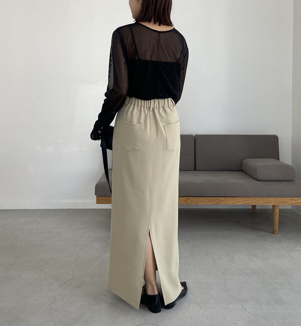  「【お気に入り累計2万超え/全骨格◎/低身長サイズ】マキシIラインスカート」|スカート|