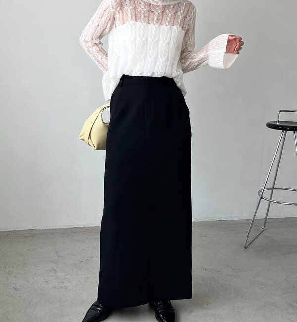  「【お気に入り累計2万超え/全骨格◎/低身長サイズ】マキシIラインスカート」|スカート|