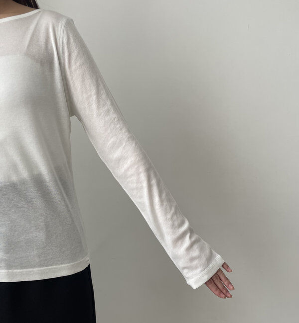  「ボートネックシアーロンT」|Tシャツ・カットソー|