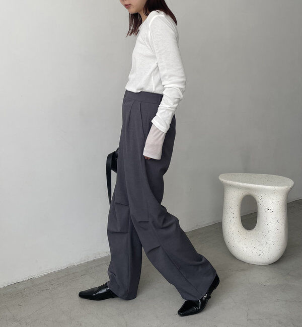  「ボートネックシアーロンT」|Tシャツ・カットソー|