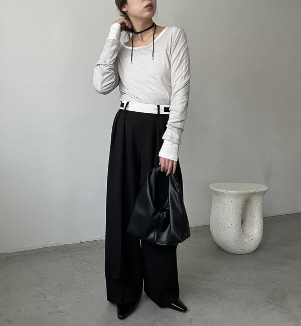  「ボートネックシアーロンT」|Tシャツ・カットソー|