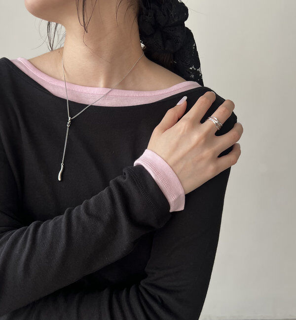  「ボートネックシアーロンT」|Tシャツ・カットソー|