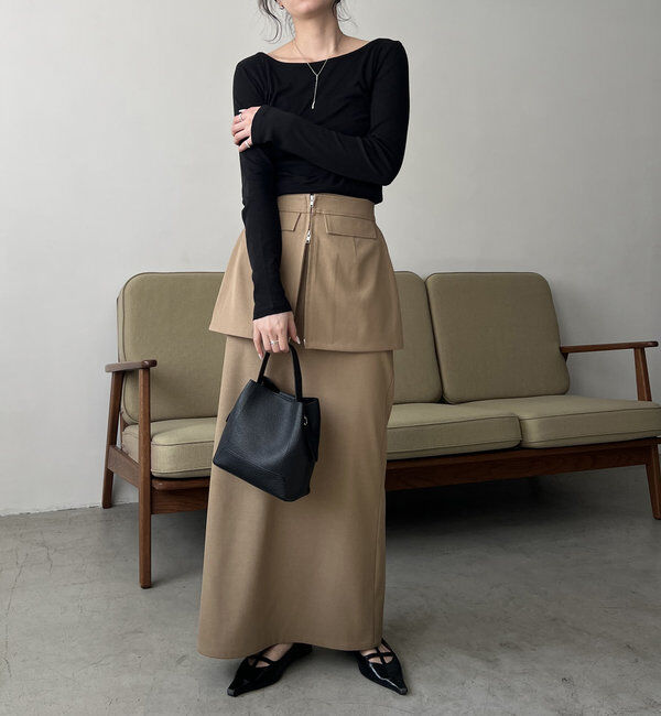  「ボートネックシアーロンT」|Tシャツ・カットソー|