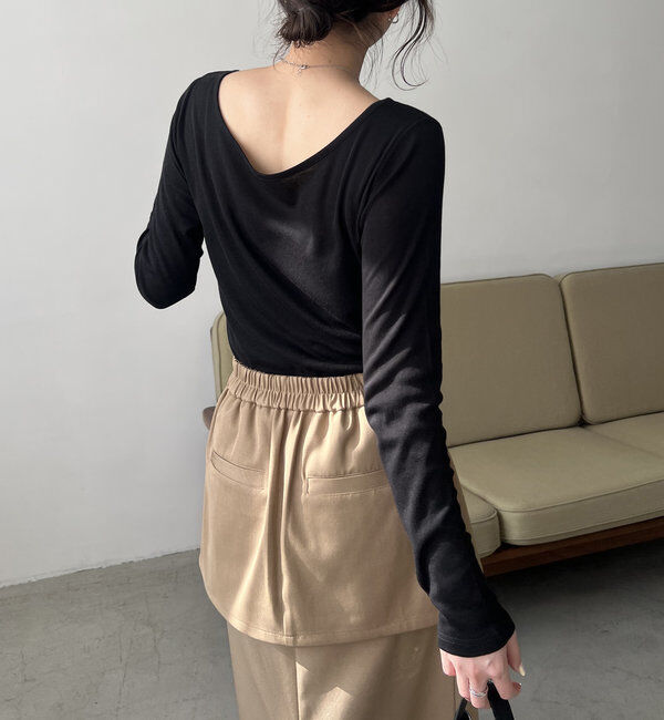  「ボートネックシアーロンT」|Tシャツ・カットソー|