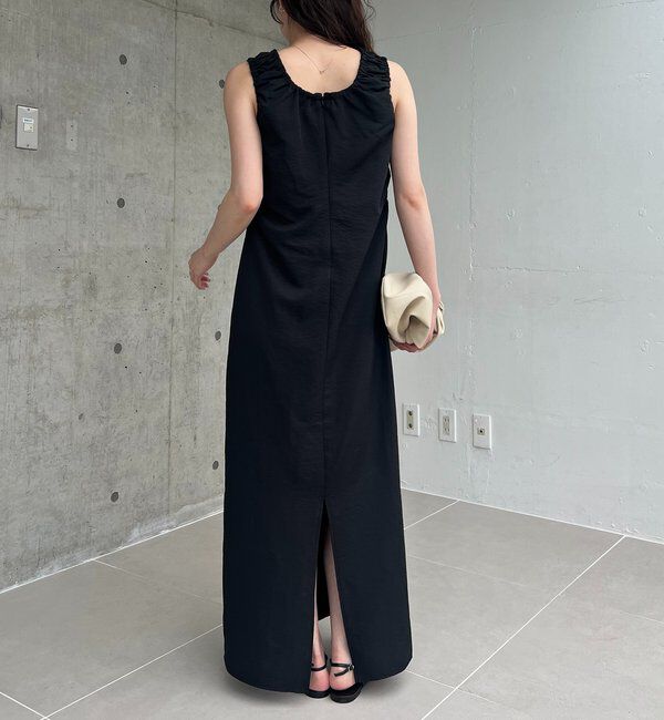  「【低身長サイズあり】ギャザードレープワンピース」|ワンピース|