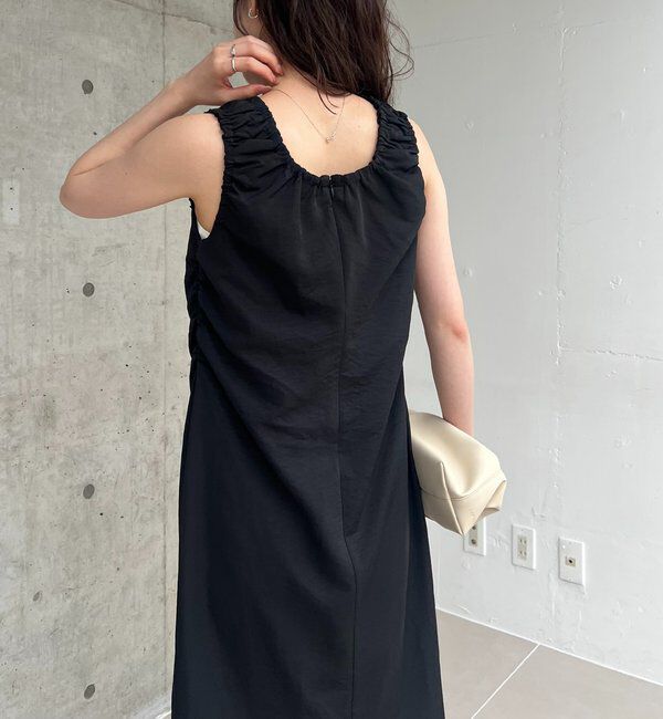  「【低身長サイズあり】ギャザードレープワンピース」|ワンピース|