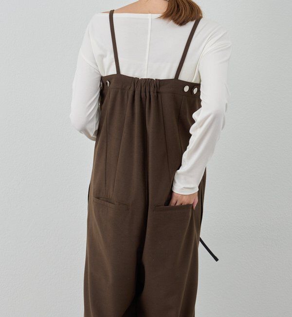  「ストレートラインサロペット」|オールインワン|