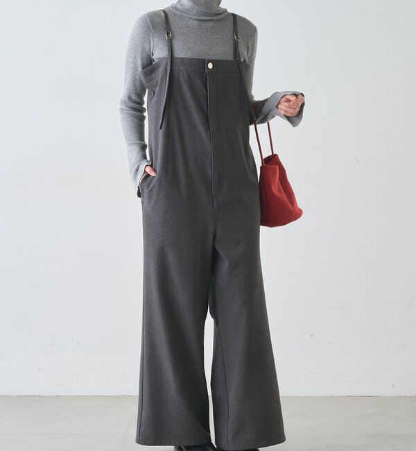  「ストレートラインサロペット」|オールインワン|