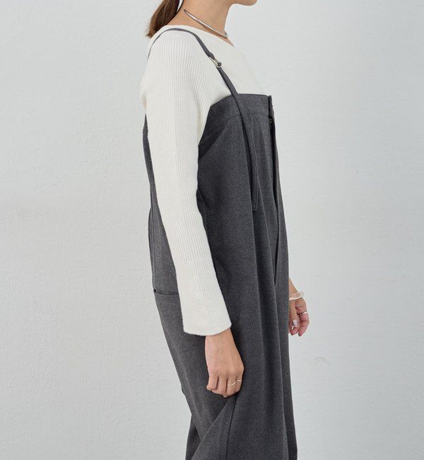  「ストレートラインサロペット」|オールインワン|
