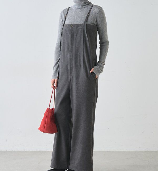  「ストレートラインサロペット」|オールインワン|