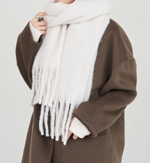  「ロングマフラー」|マフラー|オフホワイト