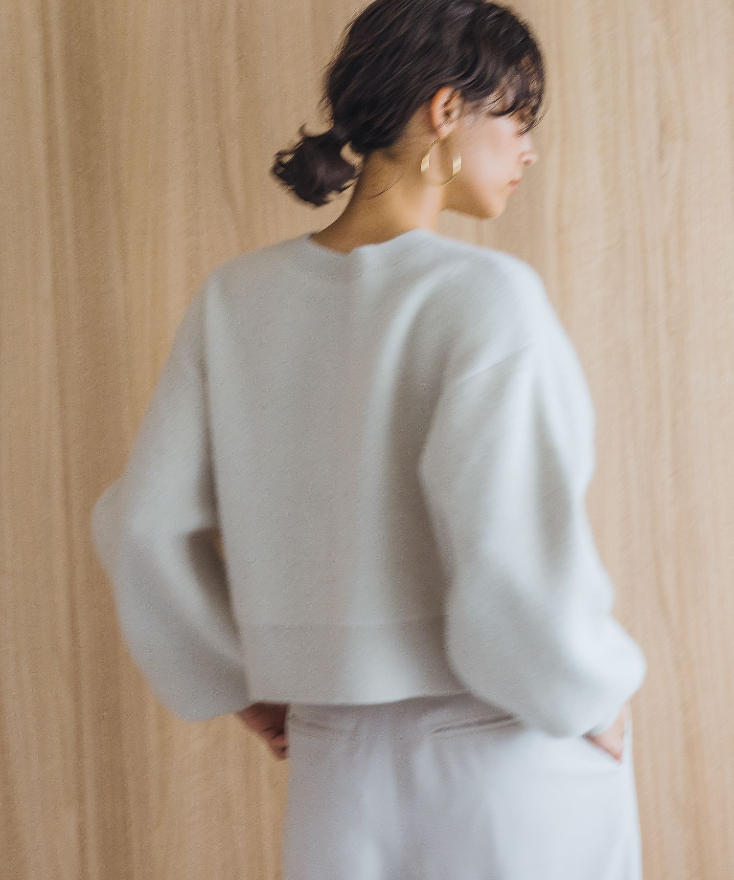 A part by 「【洗える・前後2WAY】チャイニーズラクーンショートカーディガン」|ニット・セーター|